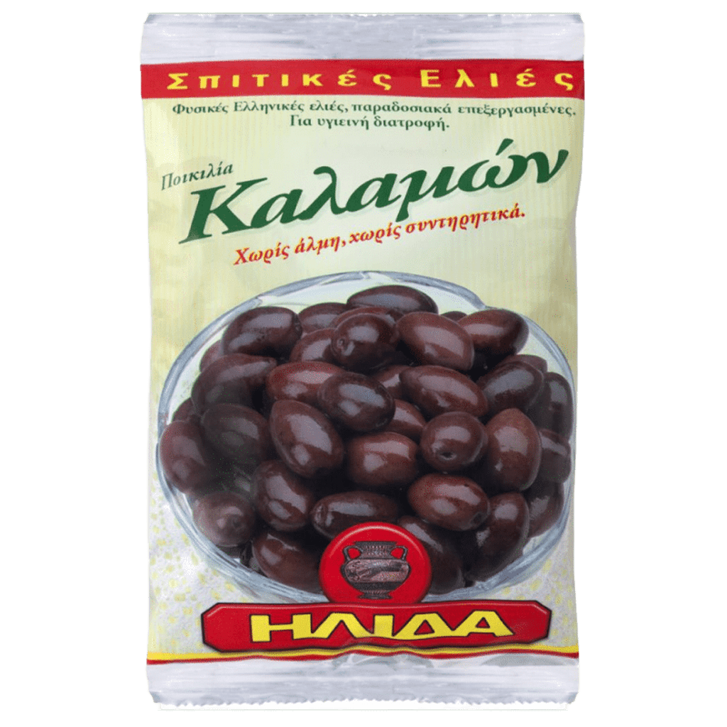 Kalamata Oliven (250g) Ilida von Ilida bei Araxxon  - Hochwertiges griechisches Produkt.   Kalamata Oliven (250g) Ilida από Ilida στο Araxxon  - Αυθεντικό ελληνικό προϊόν.
